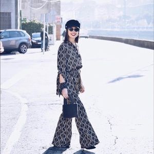 Zara chain print set of dress + pants